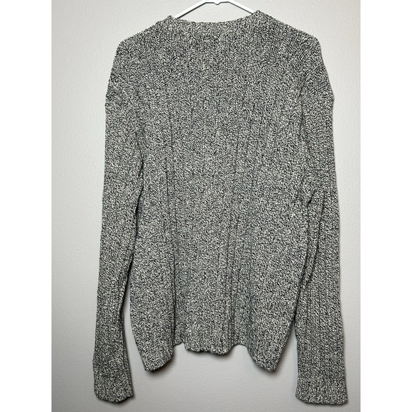 VTG POLO RALPH LAUREN GRAY & Navy AMERICAN FLAG SWEATER XL Americana Preppy 90s - Picture 7 of 9